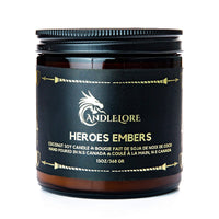 Thumbnail for Large Heroes Embers candle with white background