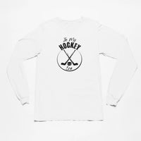 Thumbnail for In my Hockey Era long sleeve t-shirt in white