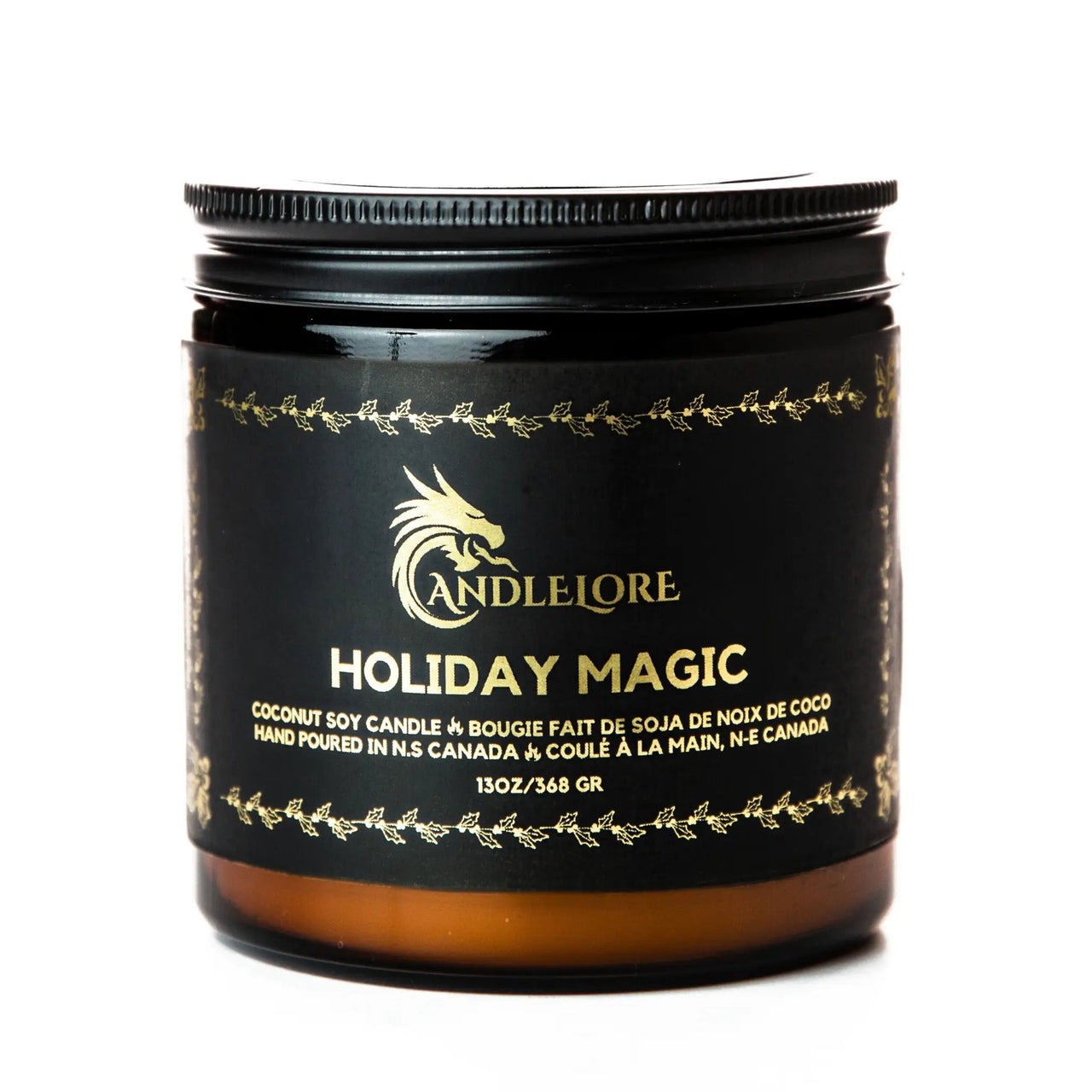 large holiday magic candle