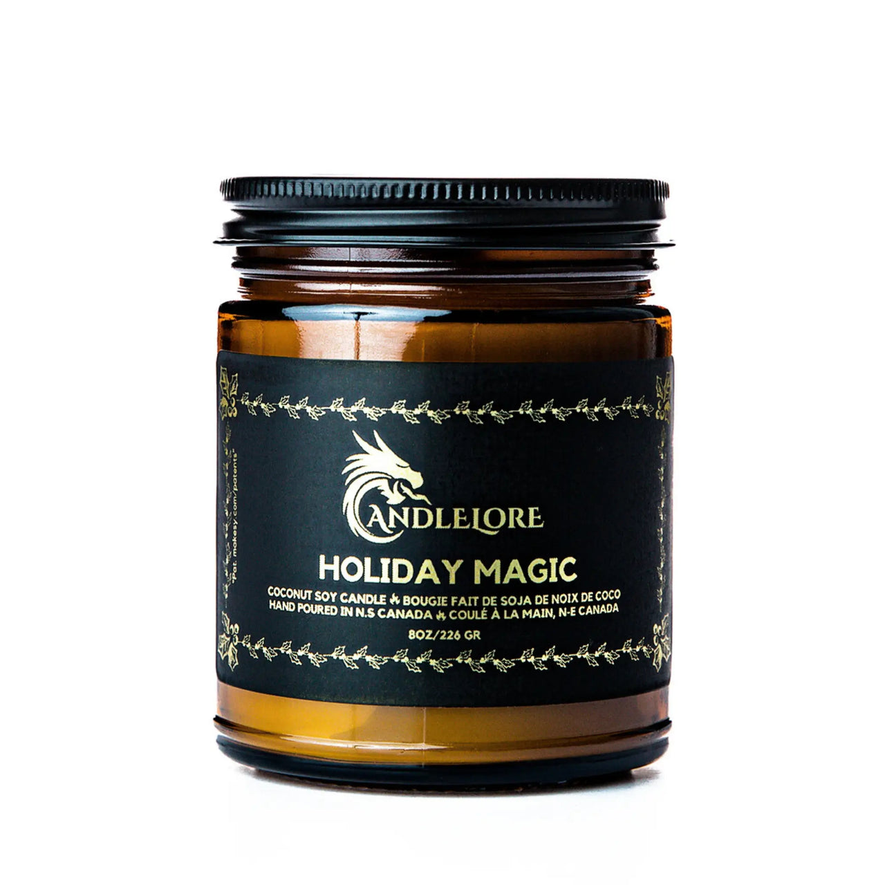 medium holiday magic candle