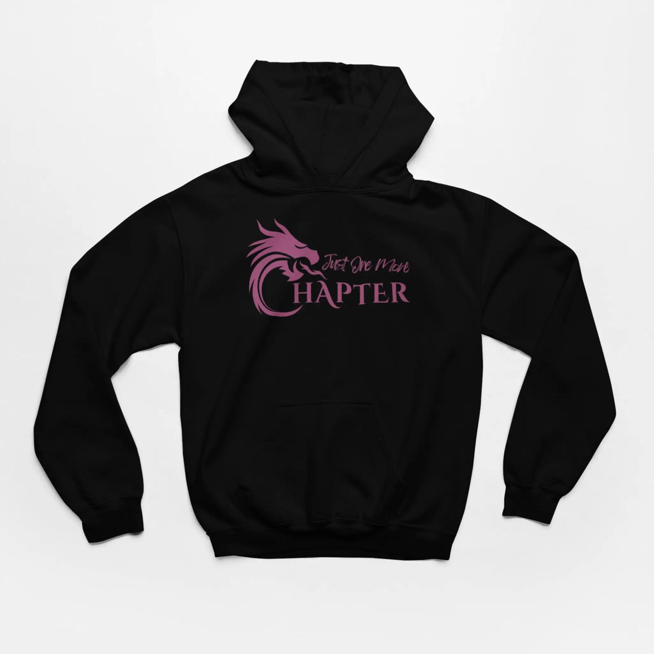 black Just One More Chapter Hoodie V1 purple text