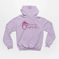 Thumbnail for an orchid Just One More Chapter Hoodie V1 with purple text