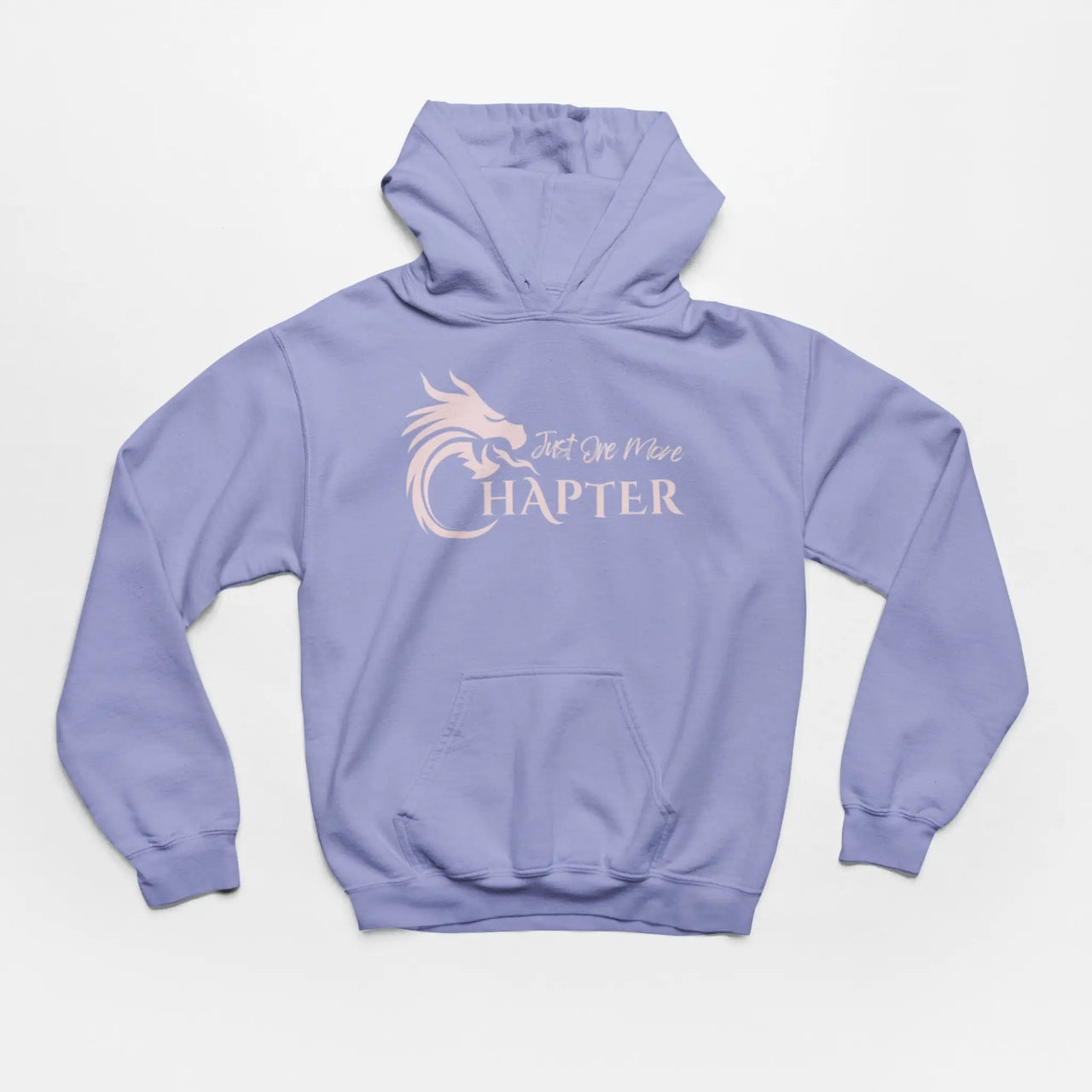 a Violet Just One More Chapter Hoodie V1 with pink text