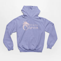 Thumbnail for a Violet Just One More Chapter Hoodie V1 with pink text