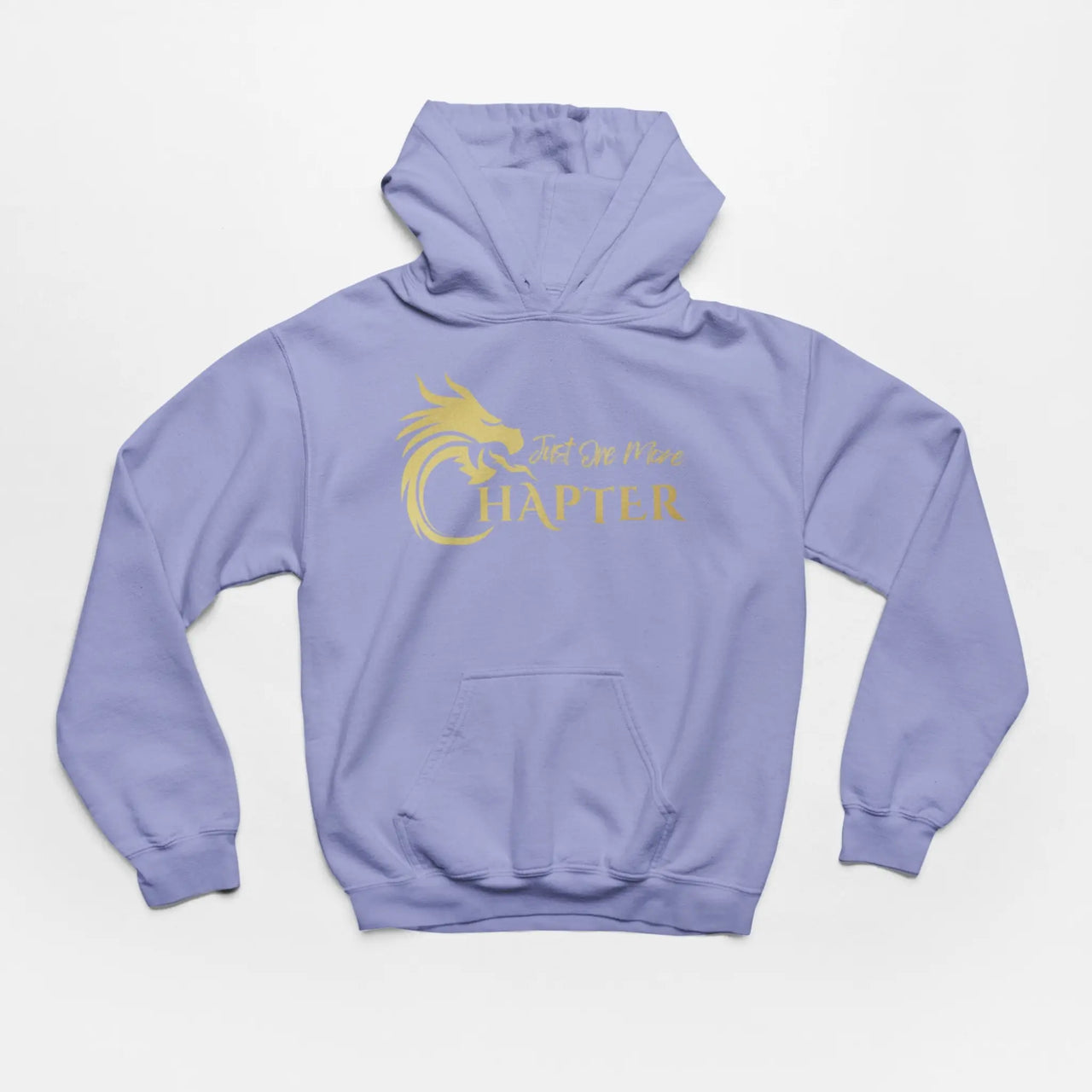 a Violet Just One More Chapter Hoodie V1 with gold text