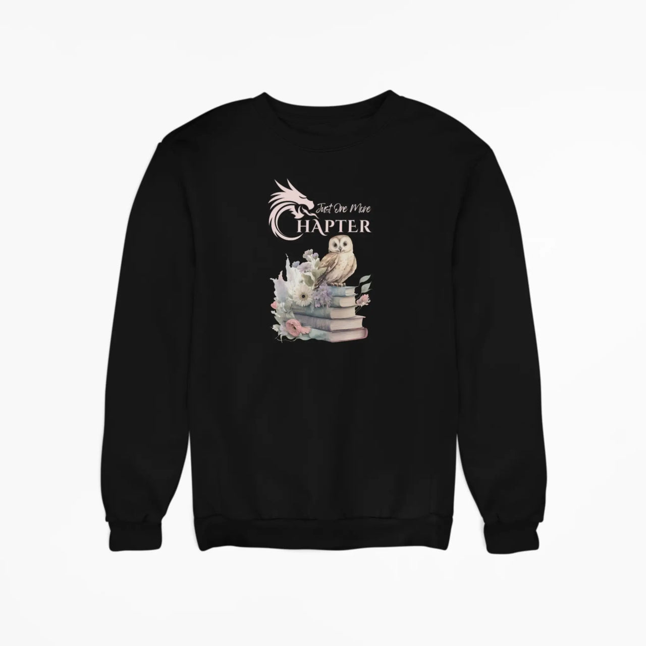 Black Just one more chapter sweatshirt v3