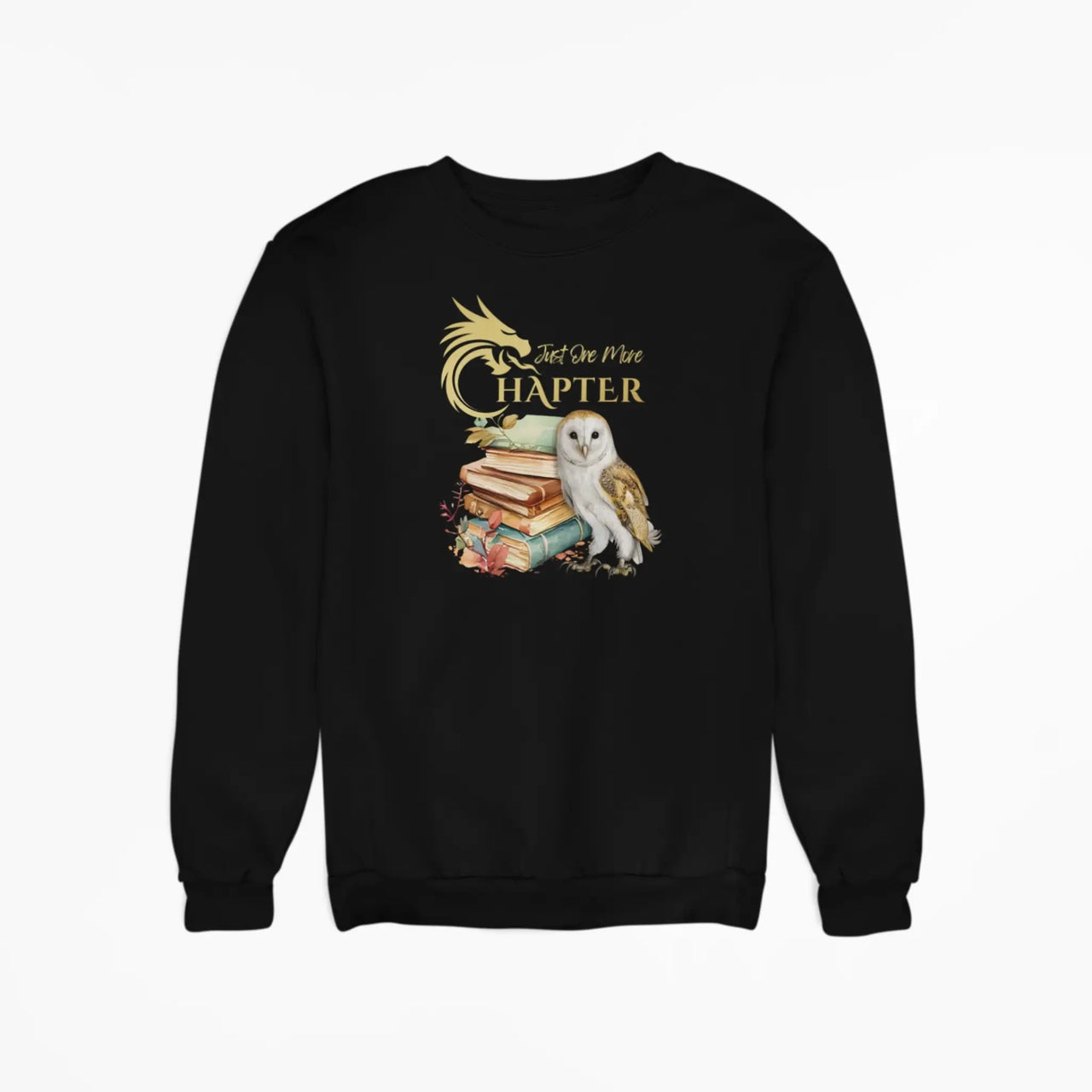 black just one more chapter sweatshirt v2