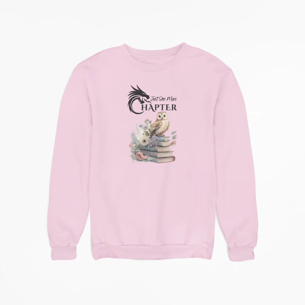 Pink Just one more chapter sweatshirt v3