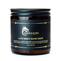 Thumbnail for Large Late Night Game Night candle on a white background