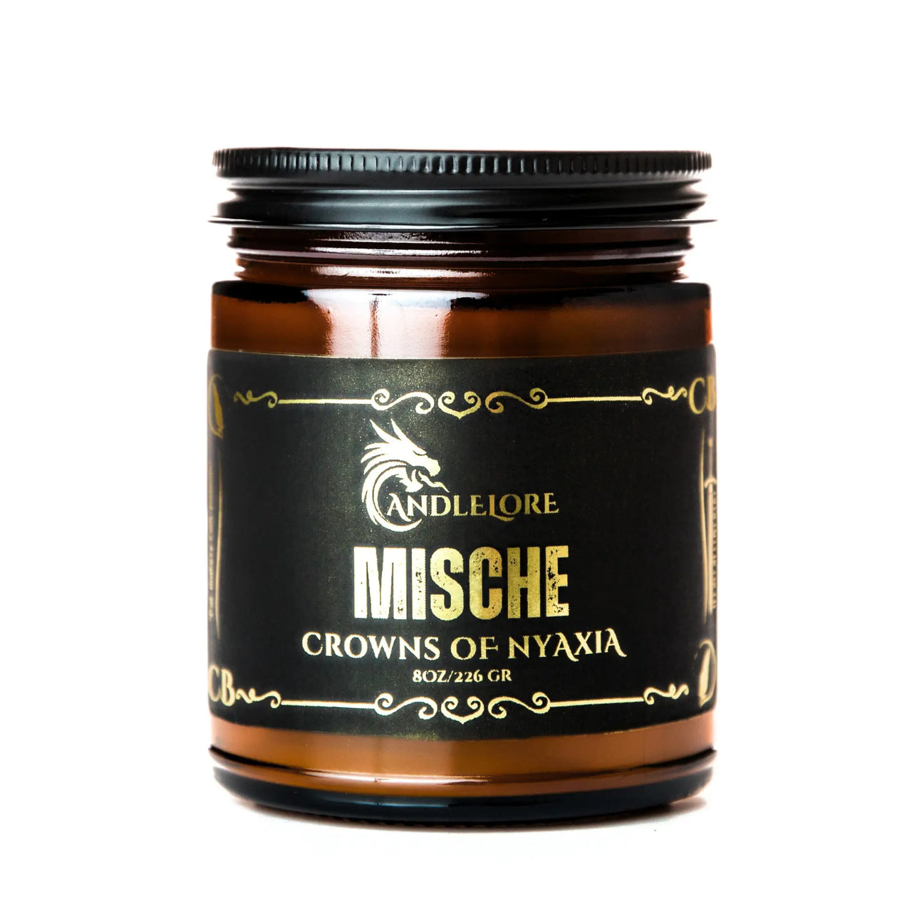 Mische candle on white