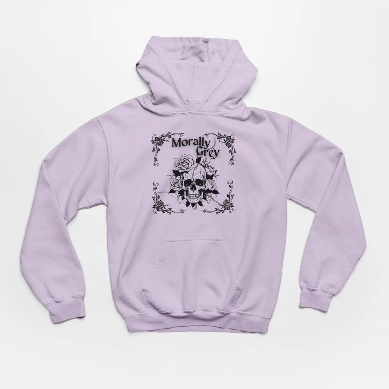 an orchid Morally Grey Hoodie