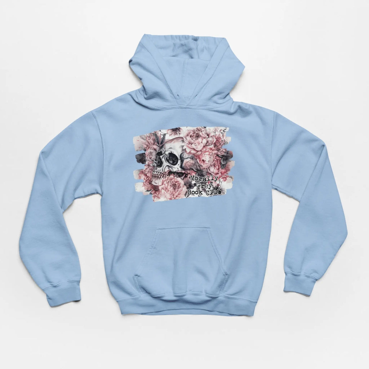 light blue Morally Grey Hoodie V2