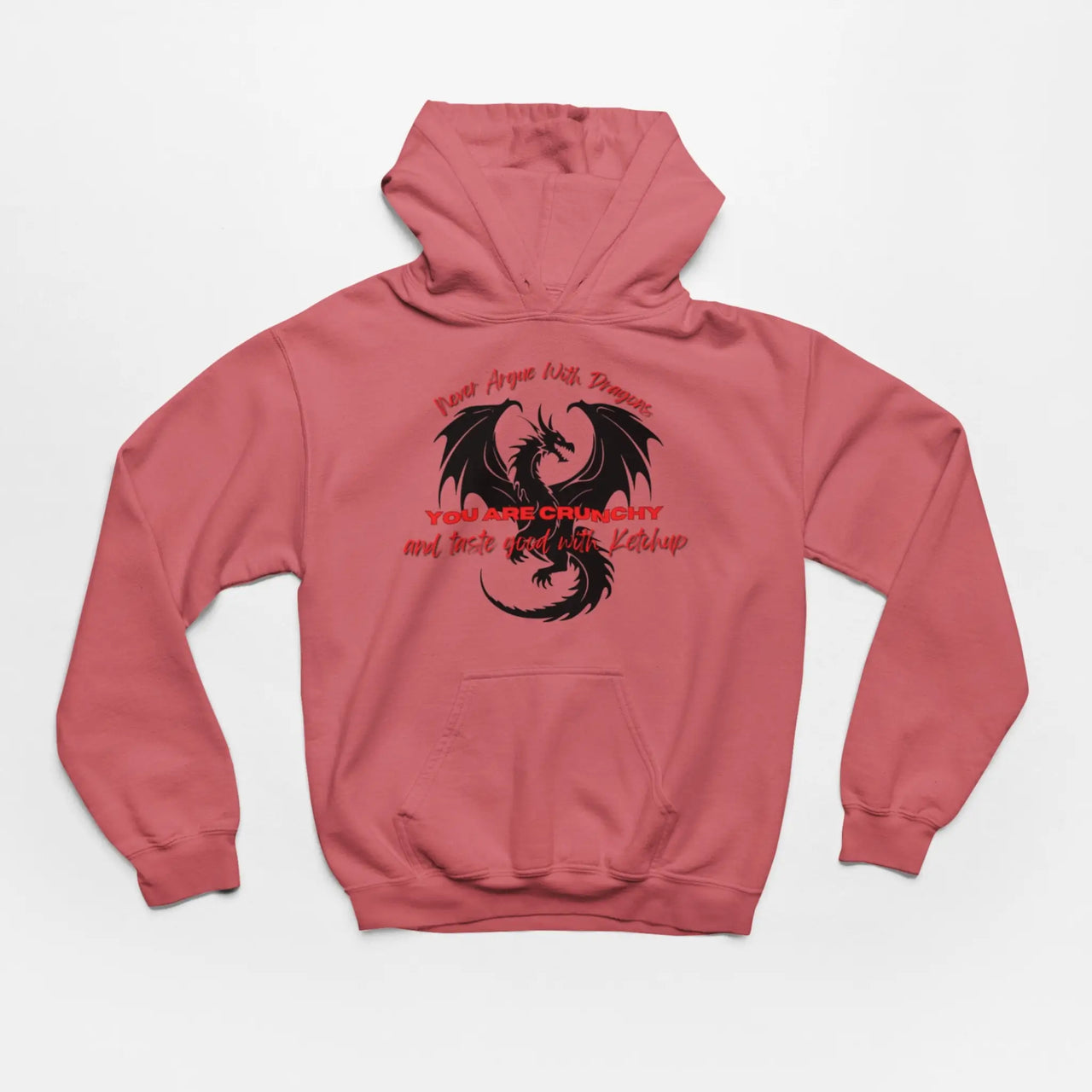 Dark Pink Never Argue With Dragons Hoodie