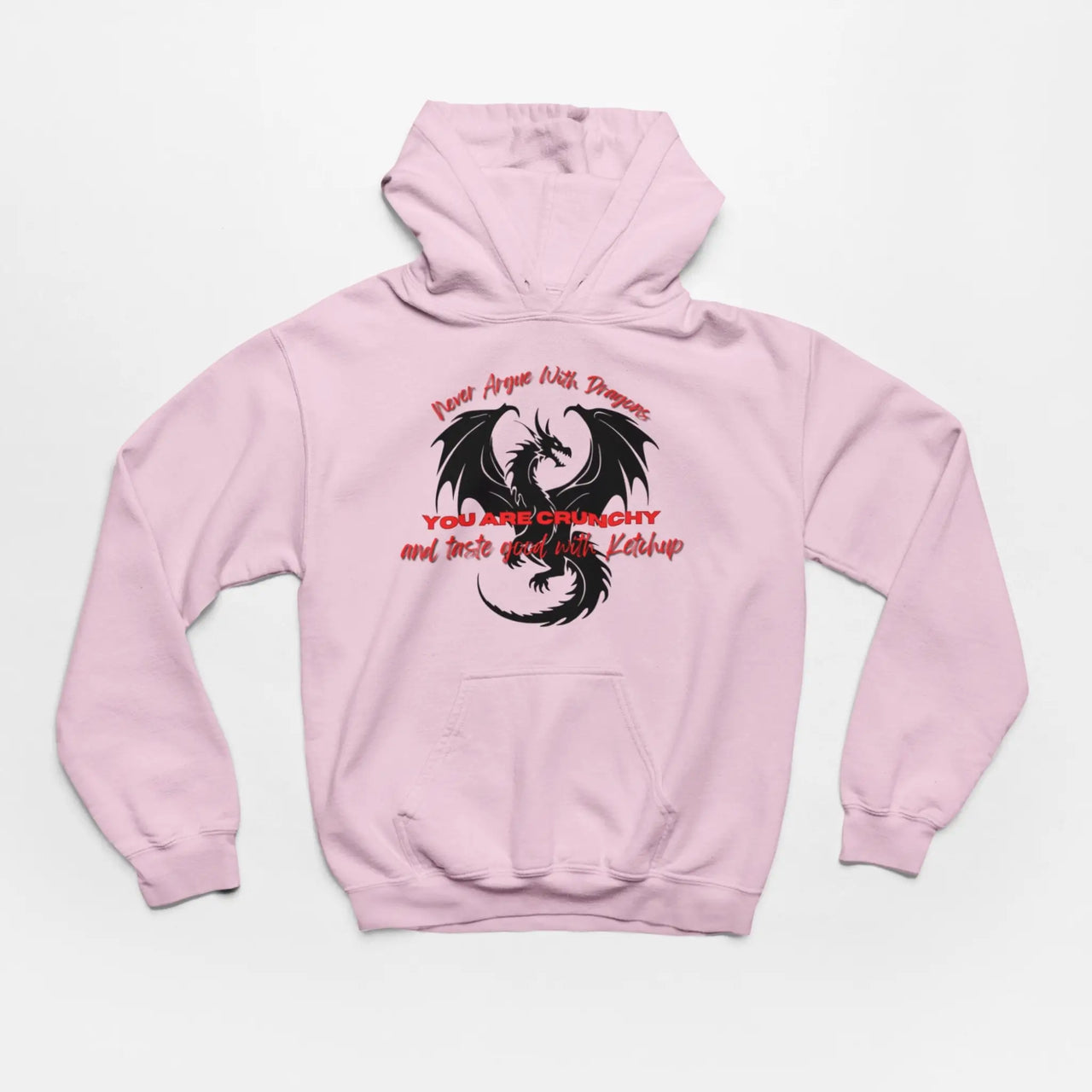 Pink Never Argue With Dragons Hoodie