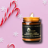 Thumbnail for Peppermint Twists Candle surrounded by candy canes