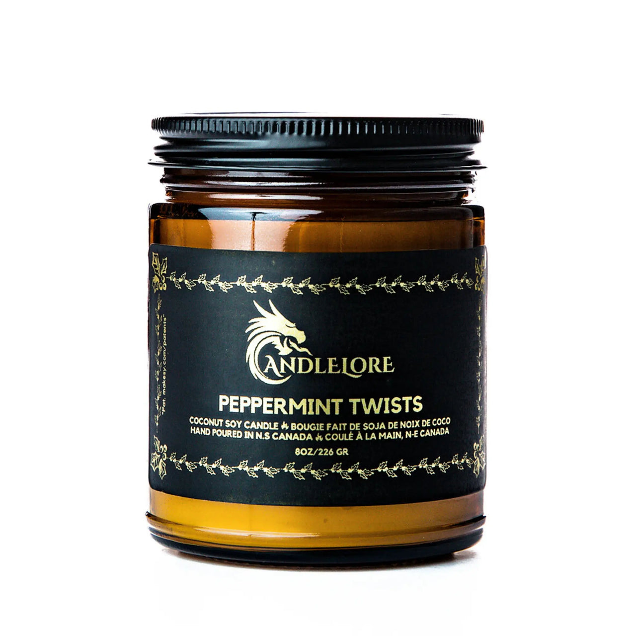 medium Peppermint Twists Candle