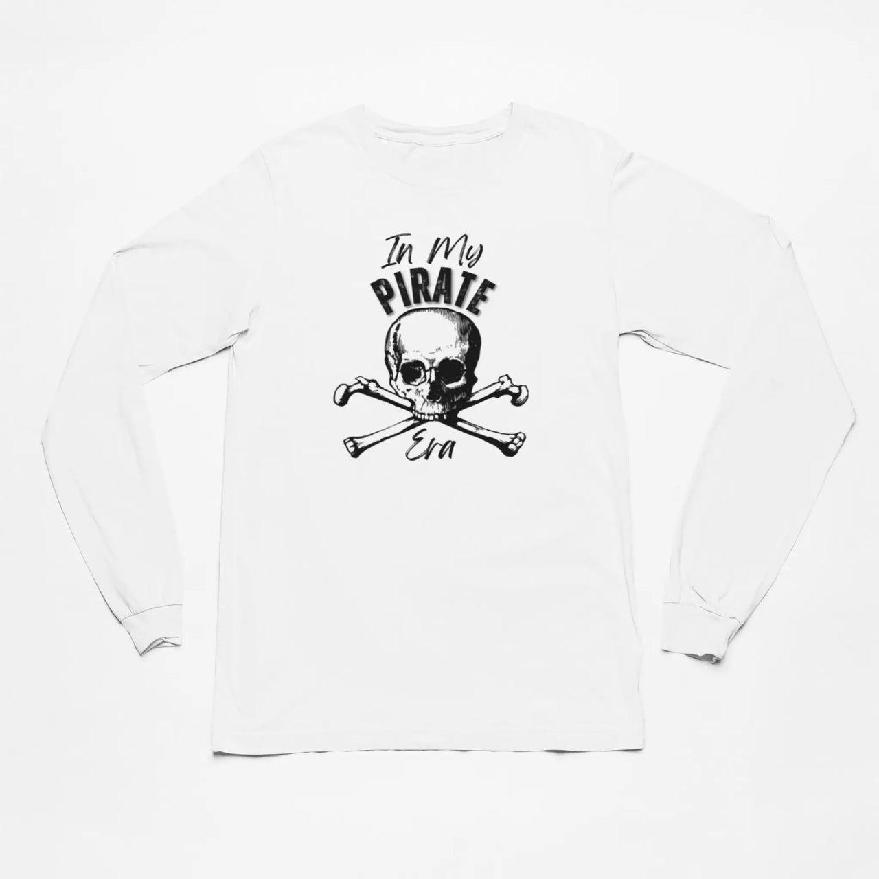 In My Pirate Era long sleeve tshirt in white