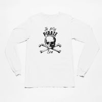 Thumbnail for In My Pirate Era long sleeve tshirt in white