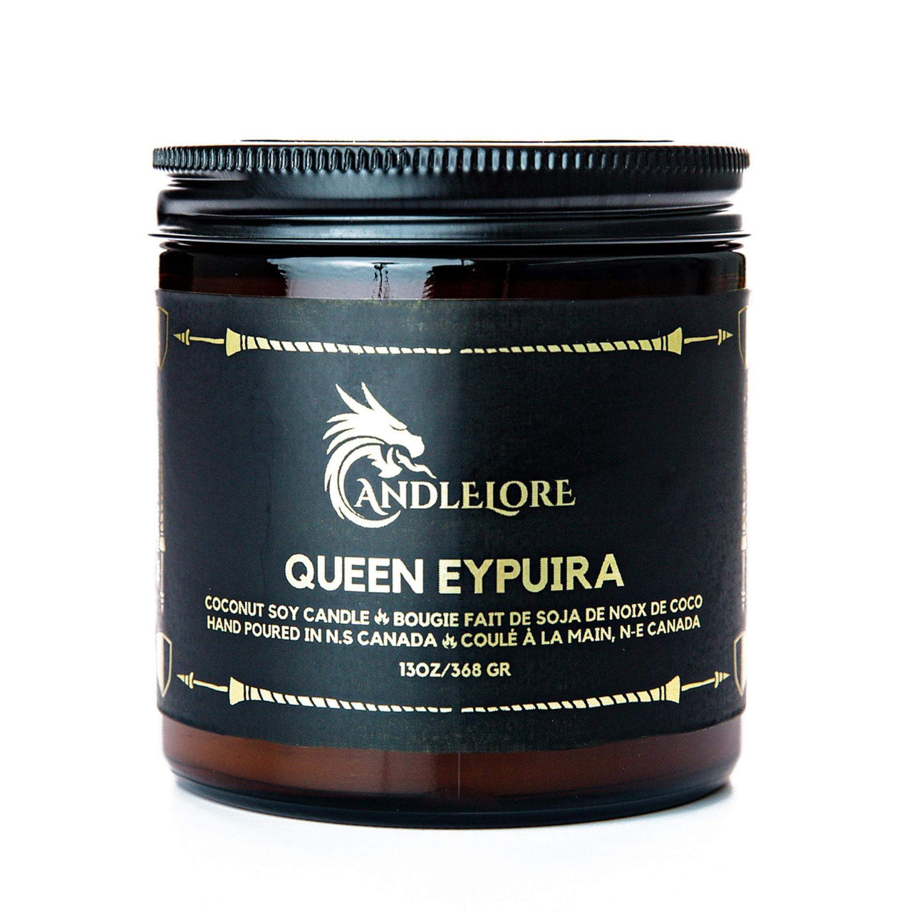 Large Queen Eypuira Candle on white background