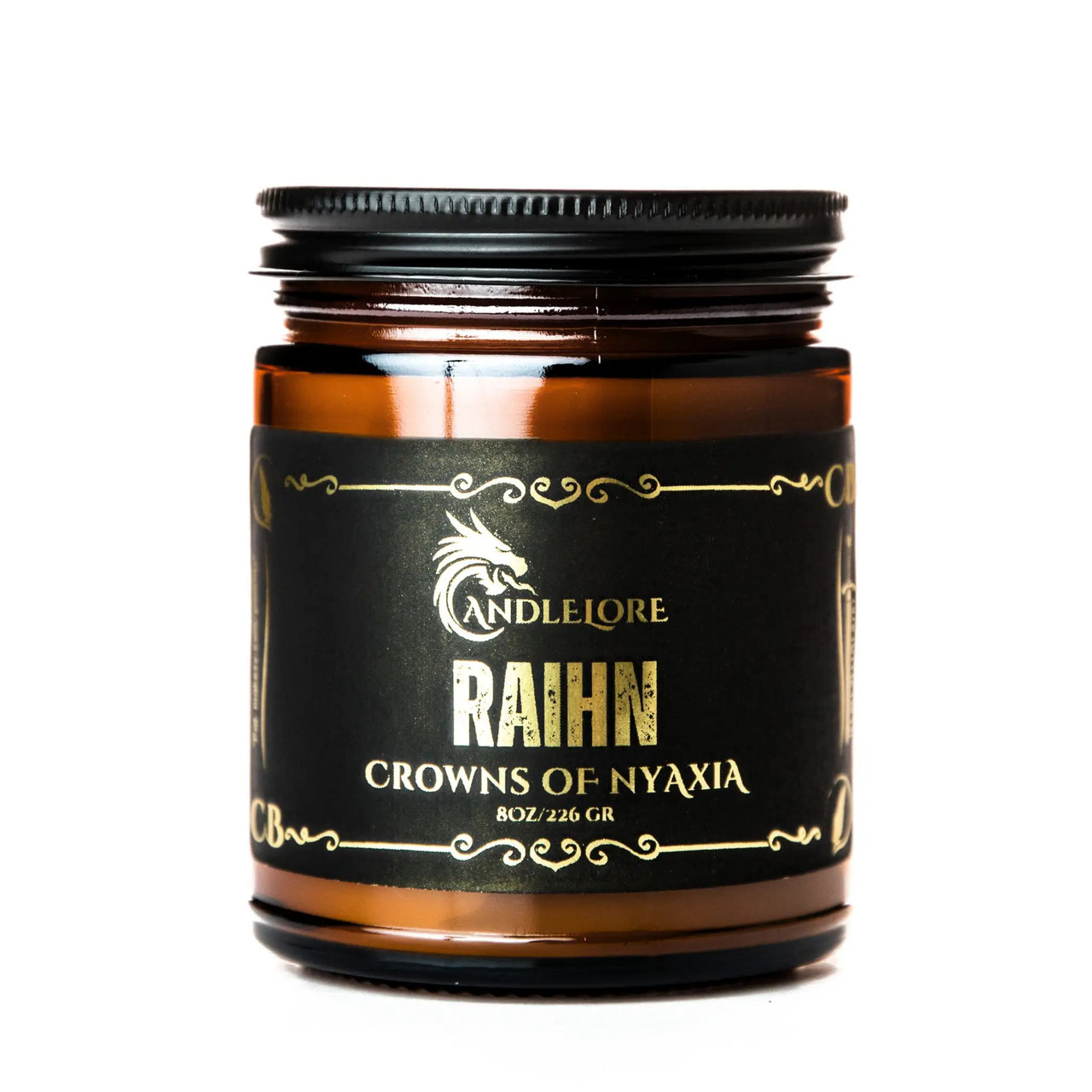 Raihn candle on white