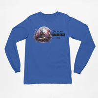 Thumbnail for In My Romantasy Era V2 second design long sleeve on blue