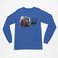 Thumbnail for 1000 dirty lives long tee in blue version B