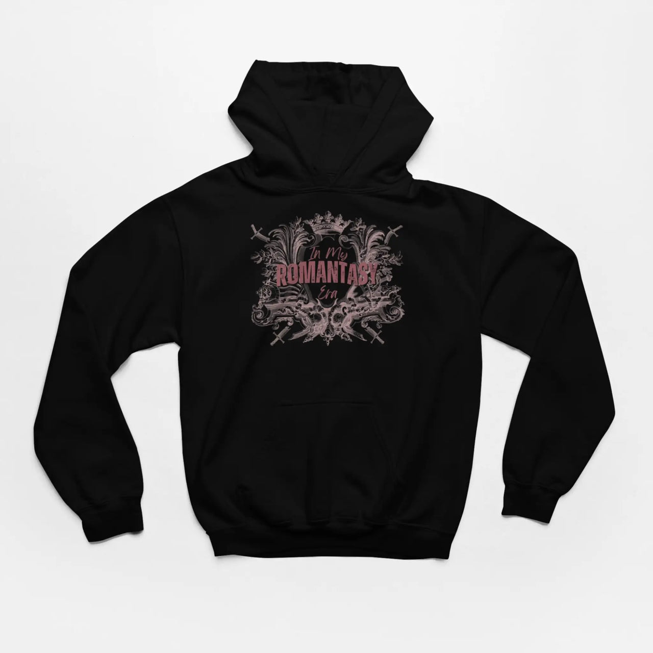 Black In My Romantasy Era Hoodie V3 Pink Design