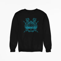 Thumbnail for Black In my romantasy era sweatshirt teal design