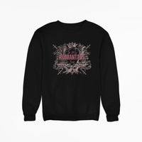 Thumbnail for Black In my romantasy era sweatshirt pink crown design