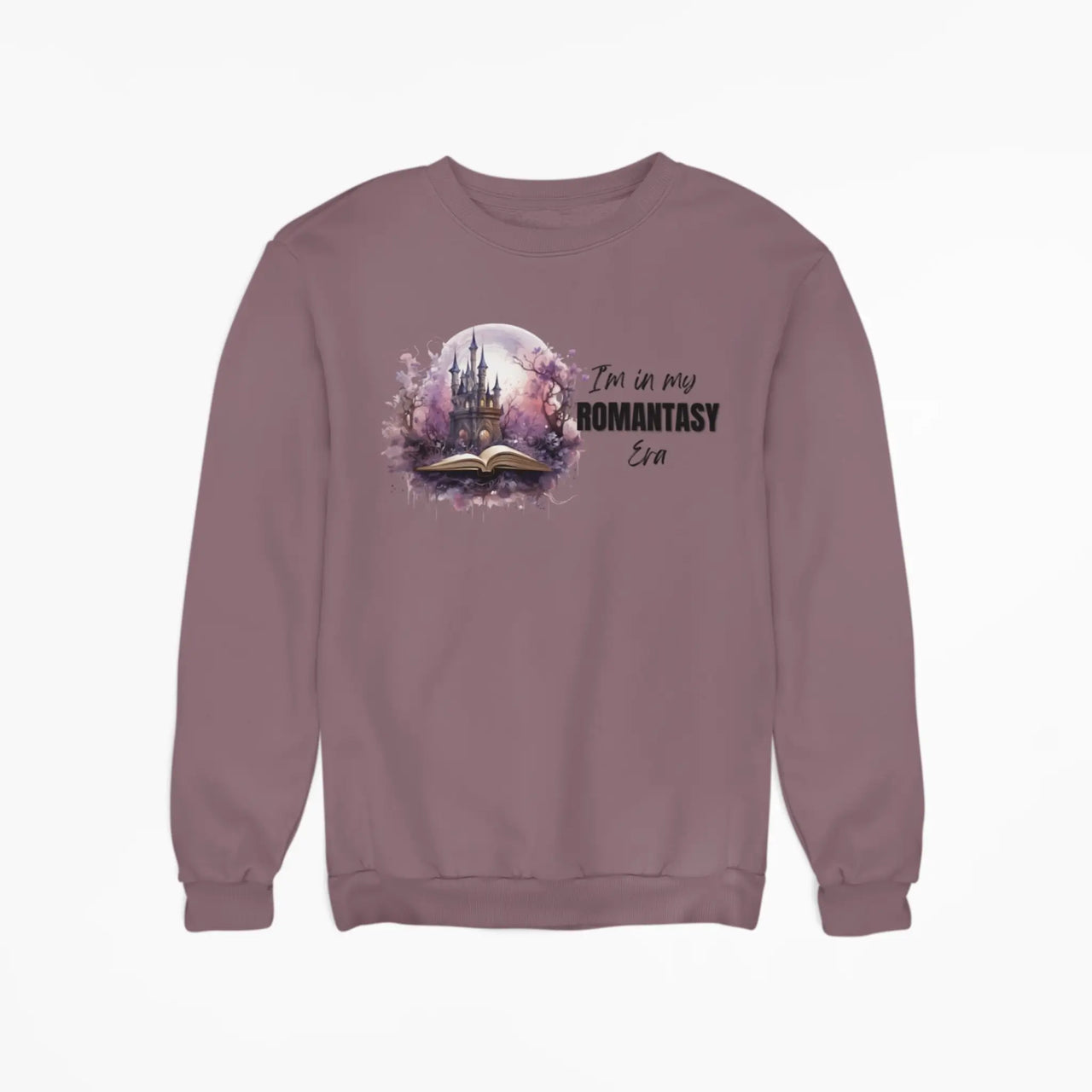 Maroon In My Romantasy Era sweatshirt horizontal design