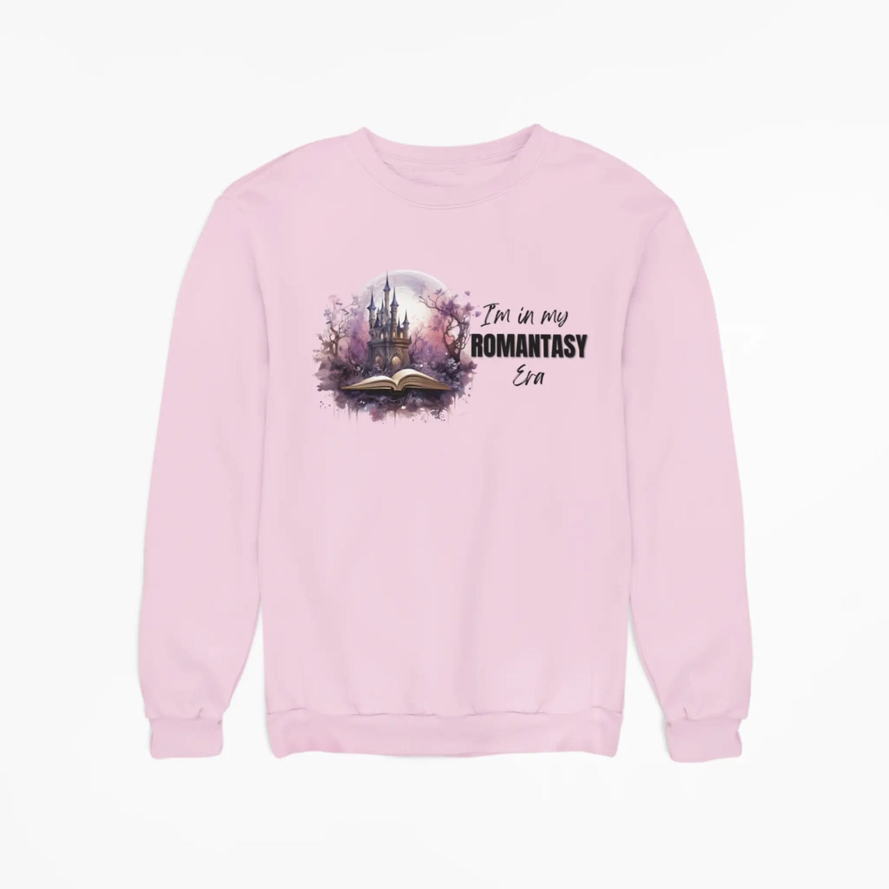 pink In My Romantasy Era sweatshirt horizontal design