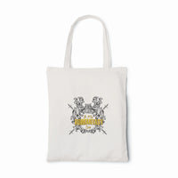 Thumbnail for in my romantasy era tote white bag yellow accent