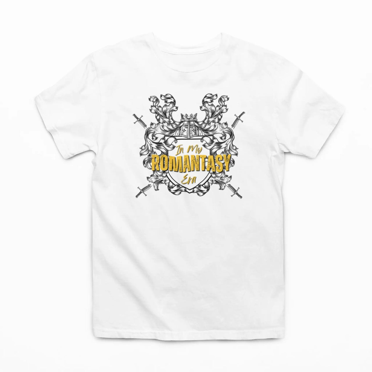 White In My Romantasy Era Tshirt V4 yellow design