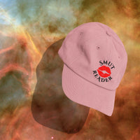 Thumbnail for pink smut reader cap on an abstract background