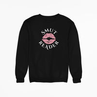 Thumbnail for black smut reader sweatshirt pink lips