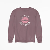 Thumbnail for maroon smut reader sweatshirt pink lips