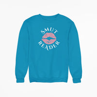 Thumbnail for teal smut reader sweatshirt pink lips