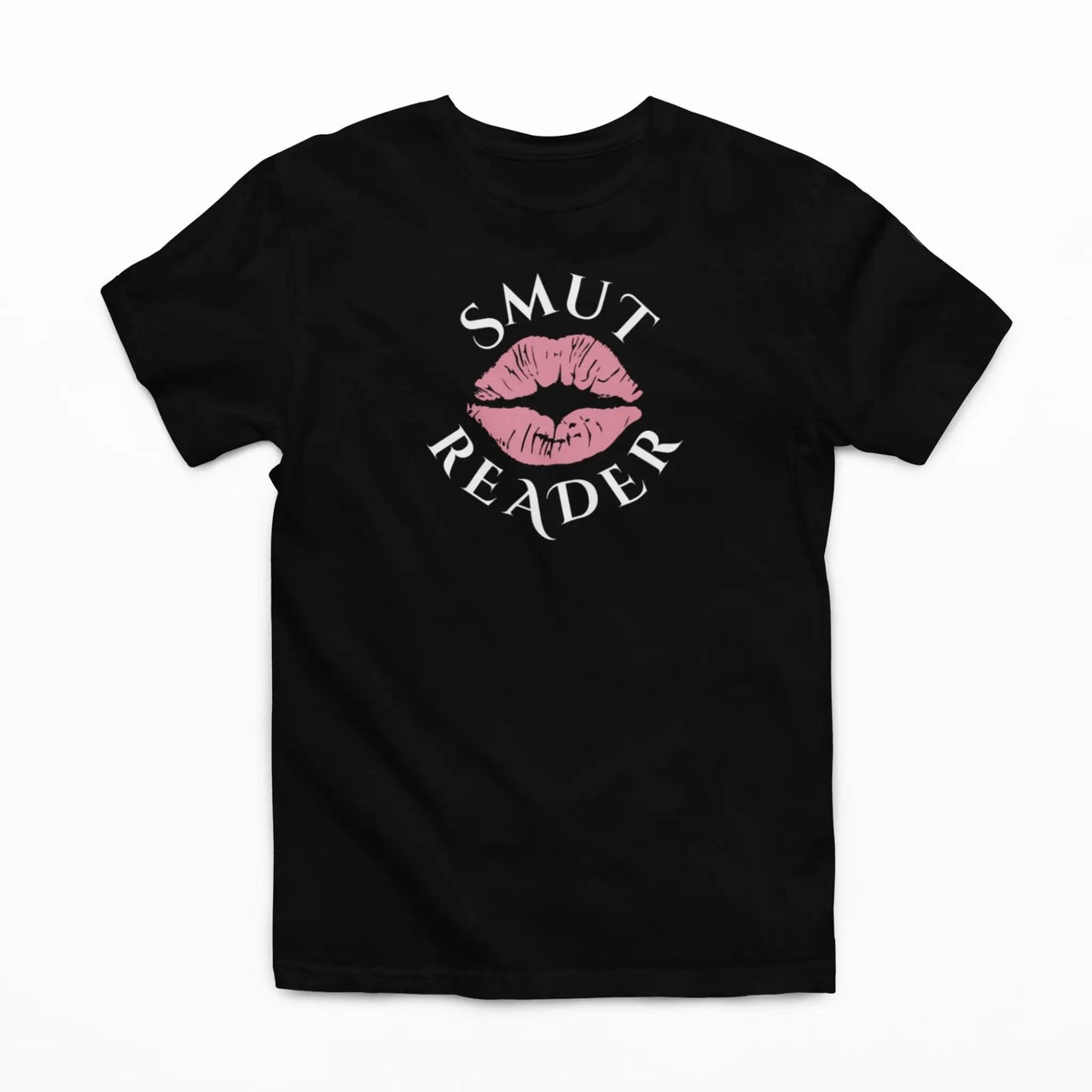 black smut reader t-shirt pink lips