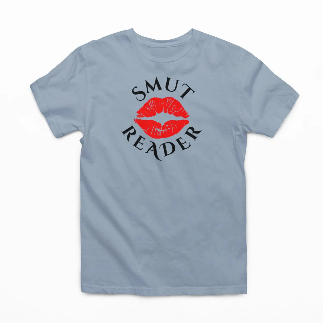 light blue smut reader v1 tshirt black writing