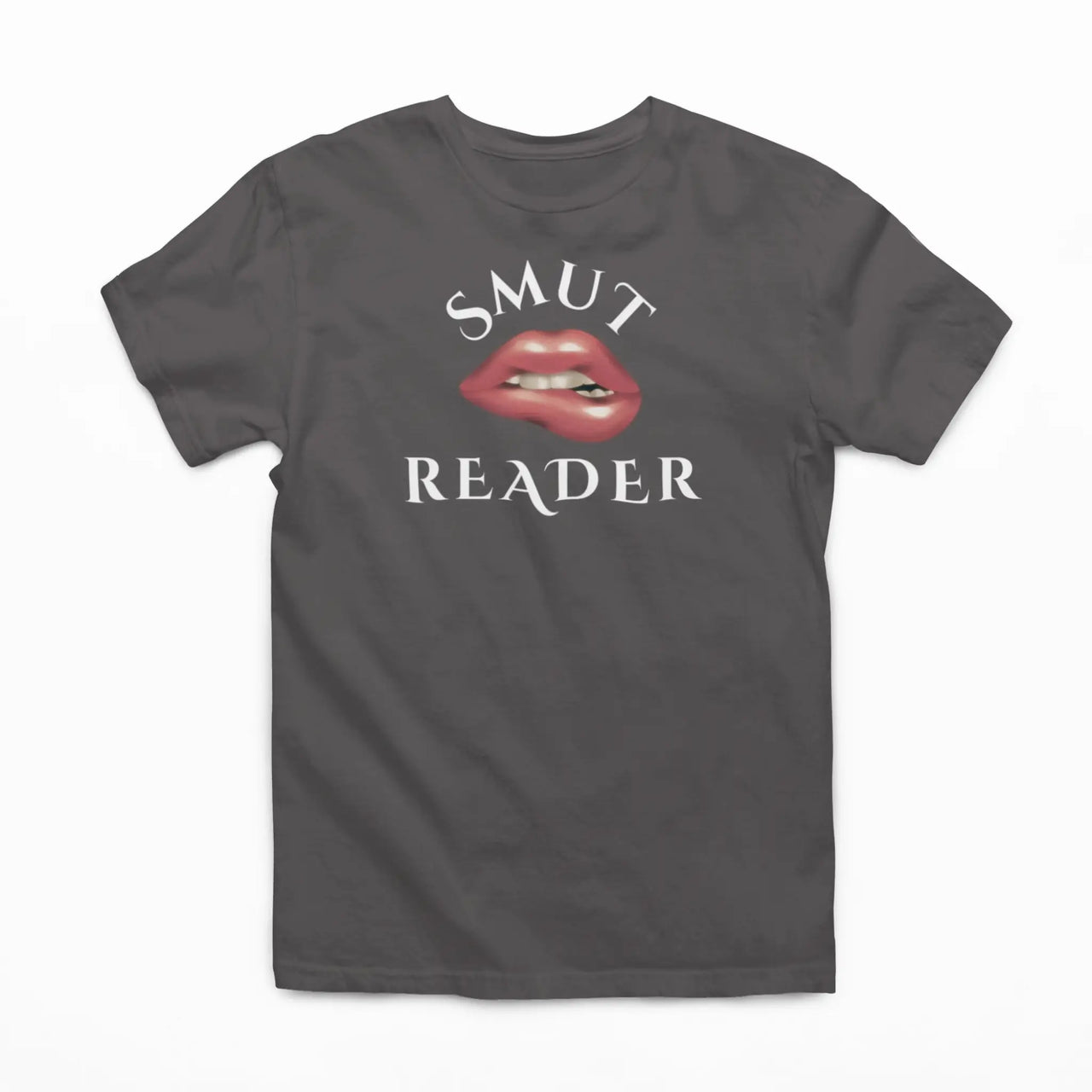 dark grey smut reader v3 tshirt white writing