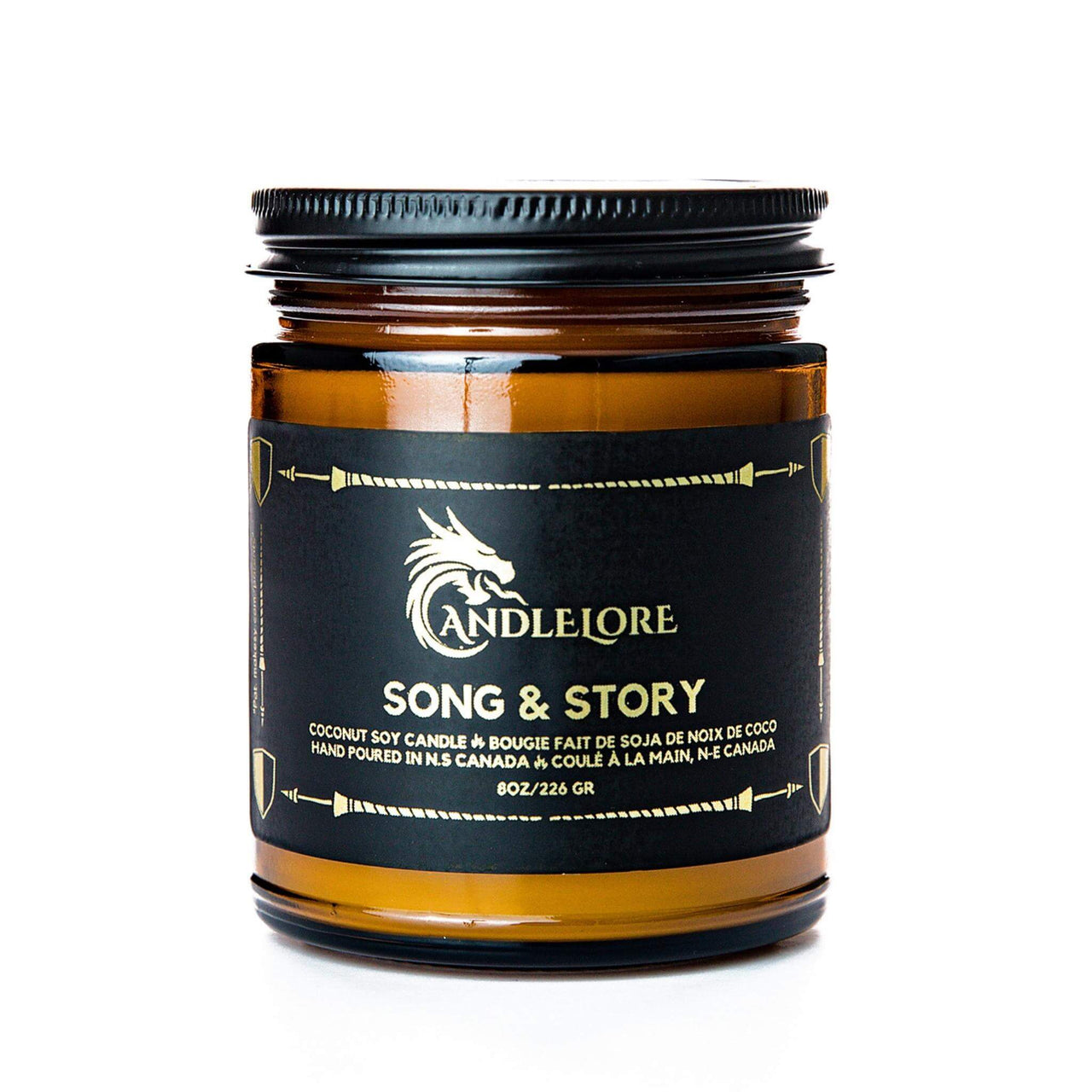 Medium Song & Story scented candle on a white background