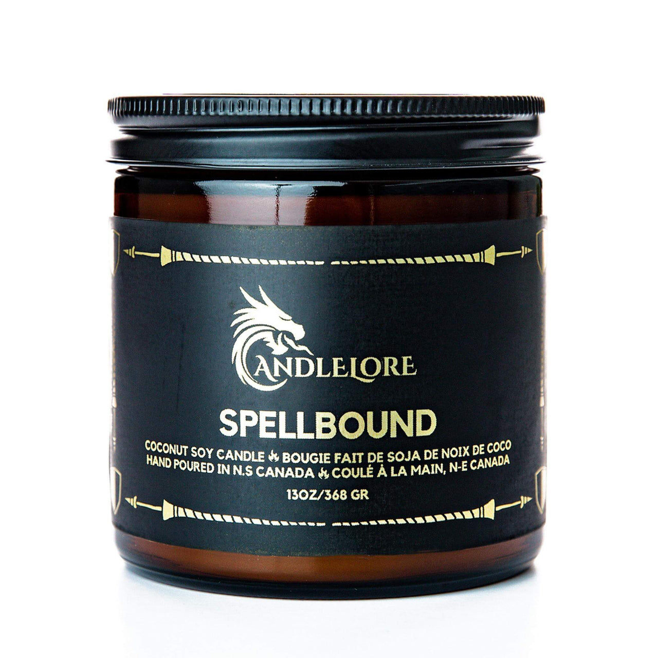 Large Spellbound scented candle on a white background